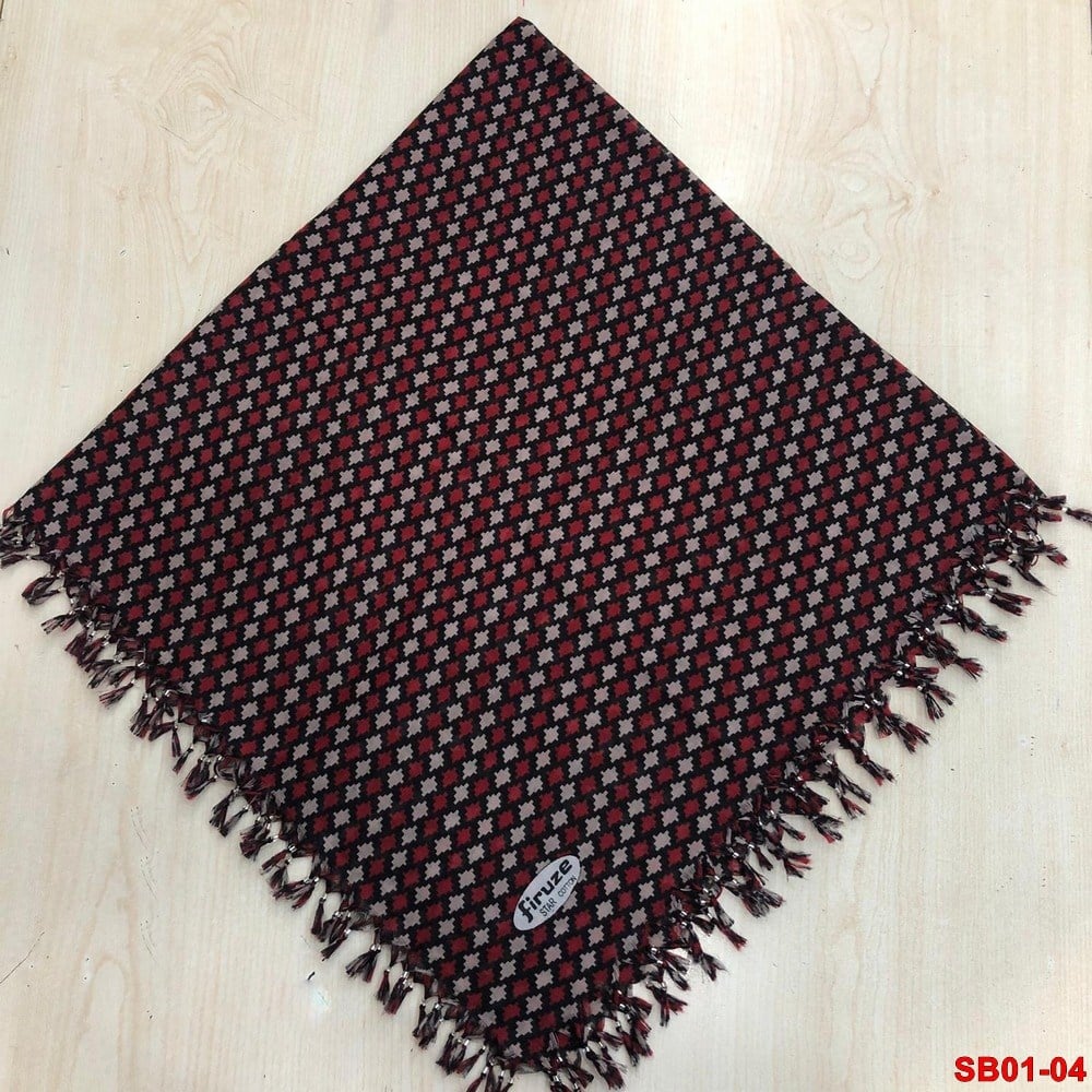 Firuze Boncuklu Cotton Eşarp(sb01-04)