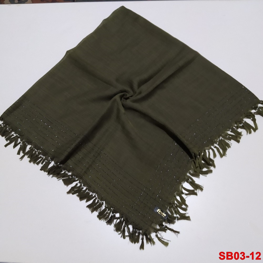 Firuze Boncuklu Cotton Eşarp(sb03-12)