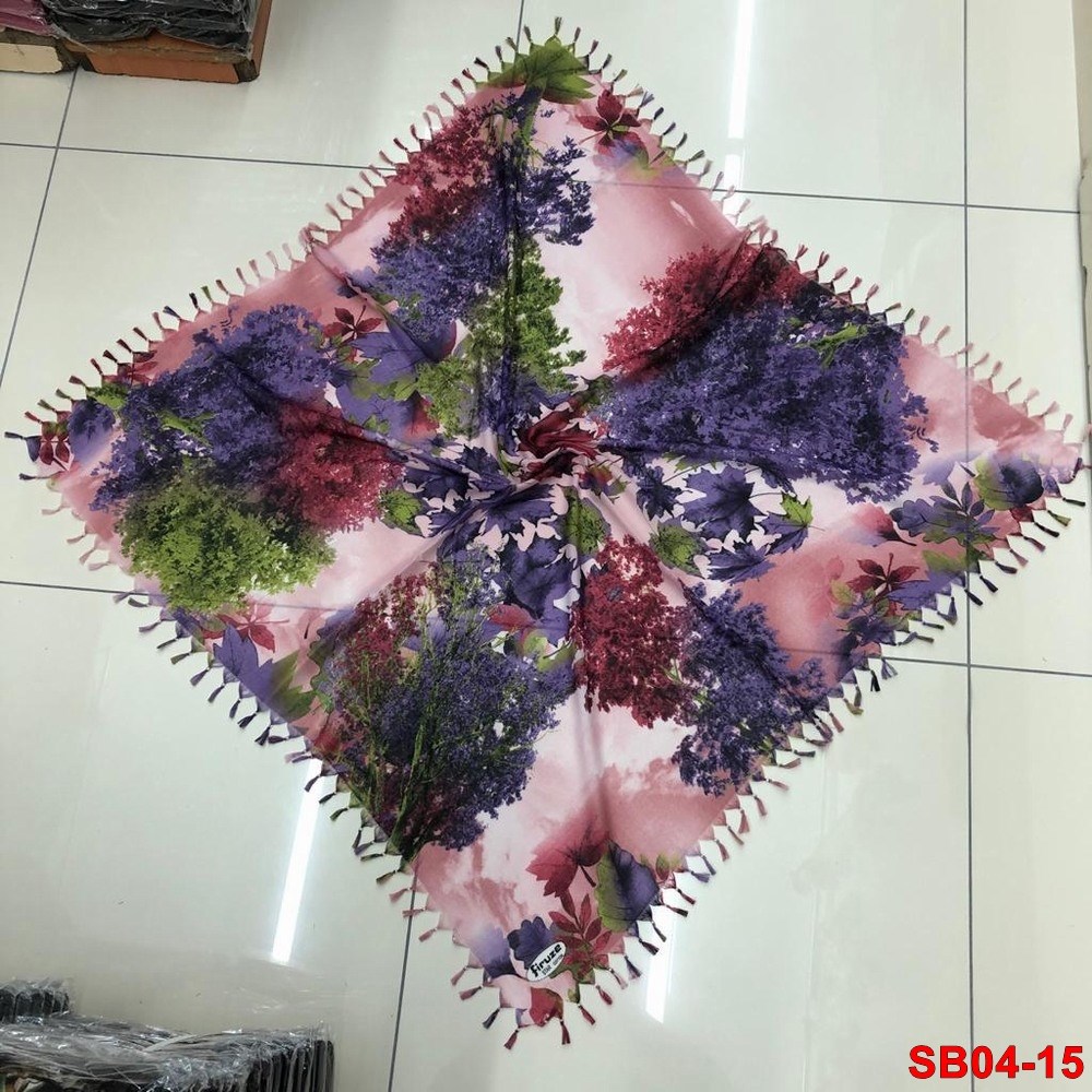 Firuze Boncuklu Cotton Eşarp(sb04-15)