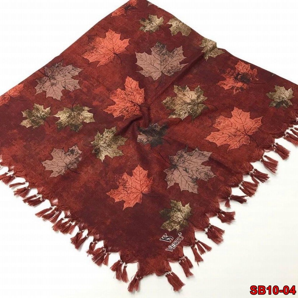 Firuze Boncuklu Cotton Eşarp(sb10-04)