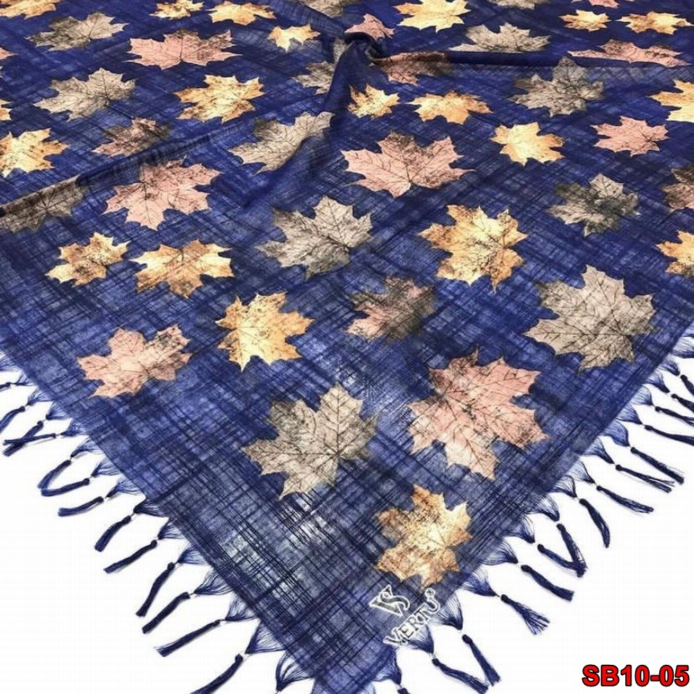 Firuze Boncuklu Cotton Eşarp(sb10-05)