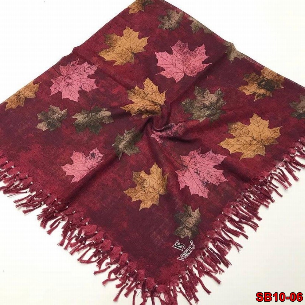 Firuze Boncuklu Cotton Eşarp(sb10-06)