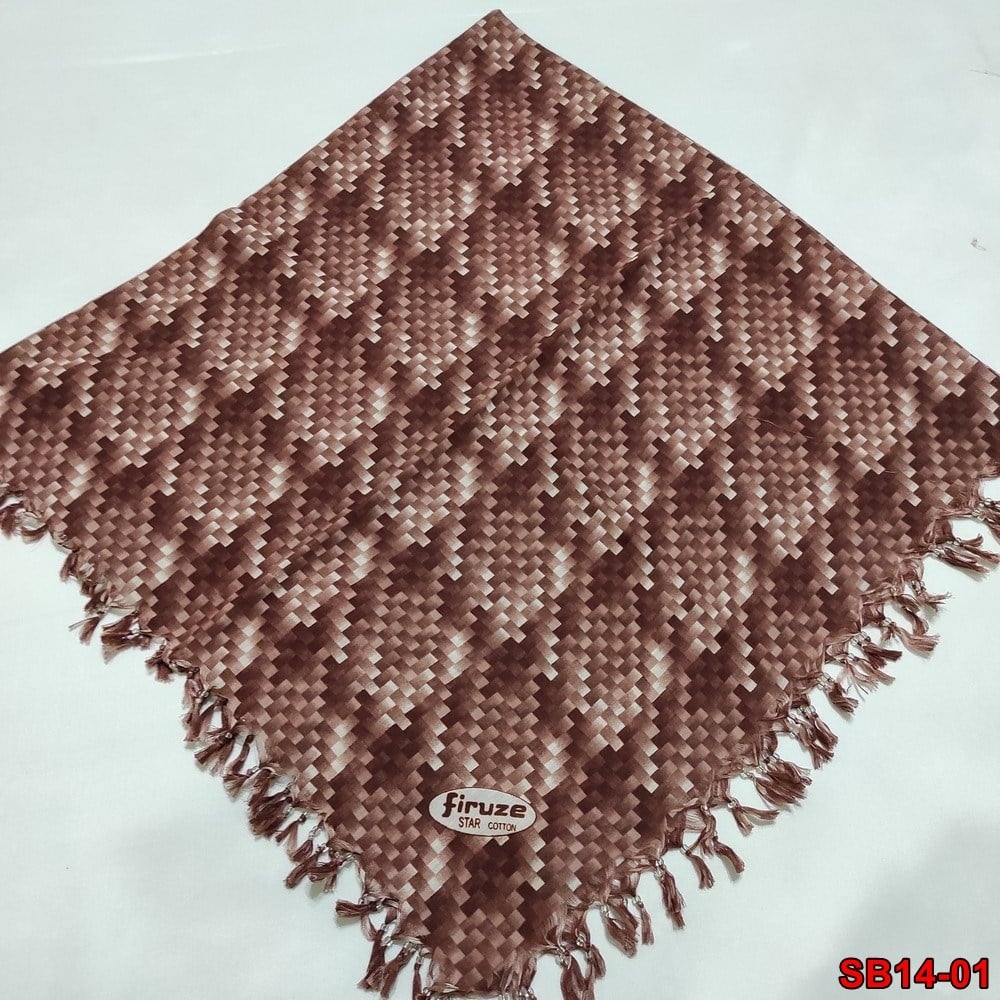 Firuze Boncuklu Cotton Eşarp(sb14-01)