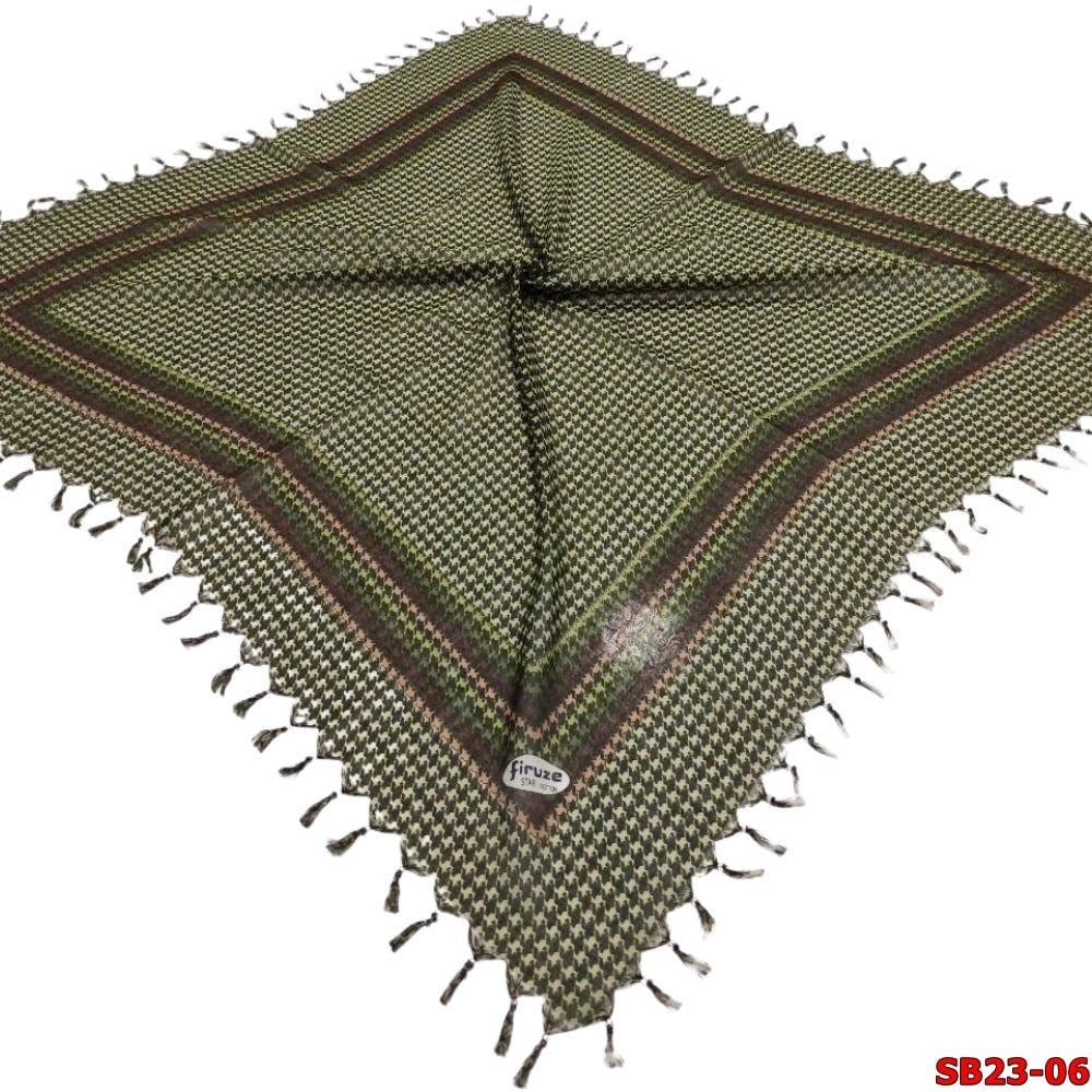 Firuze Boncuklu Cotton Eşarp(sb23-06)