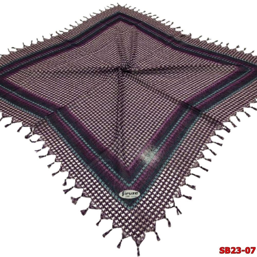 Firuze Boncuklu Cotton Eşarp(sb23-07)
