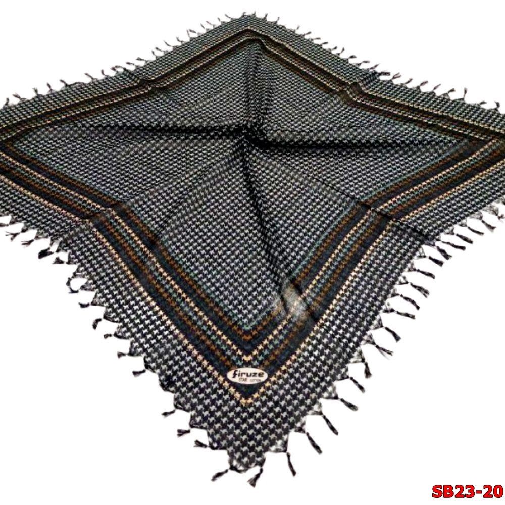 Firuze Boncuklu Cotton Eşarp(sb23-20)