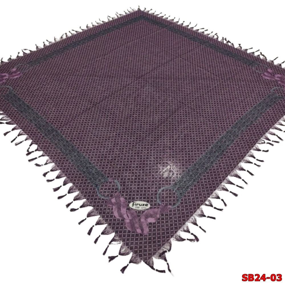 Firuze Boncuklu Cotton Eşarp(sb24-03)
