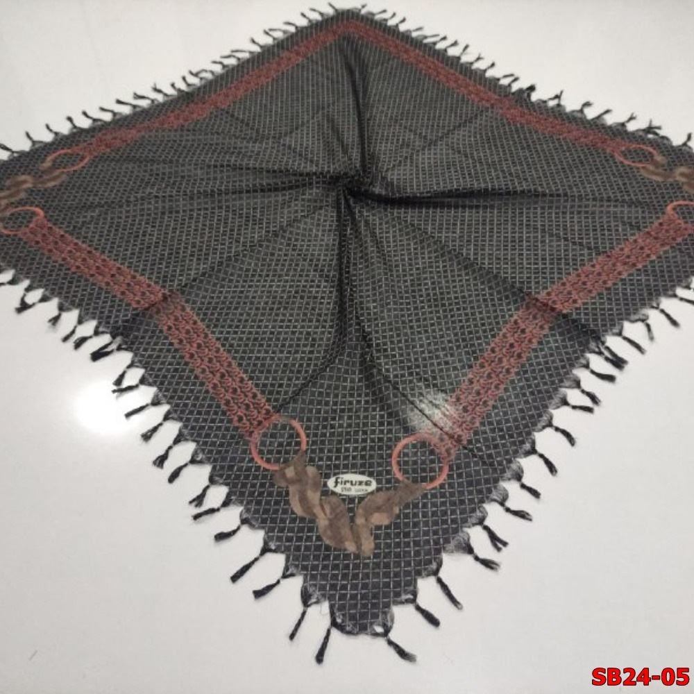 Firuze Boncuklu Cotton Eşarp(sb24-05)