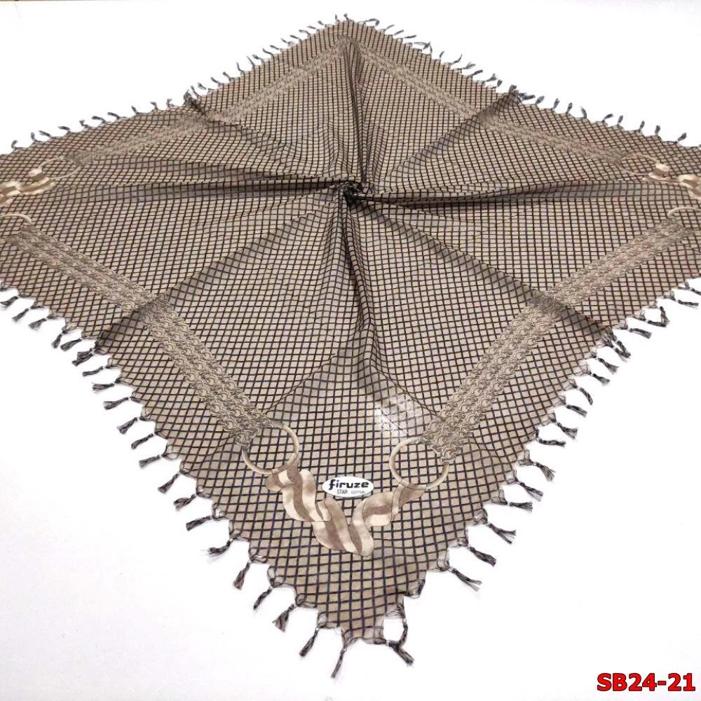 Firuze Boncuklu Cotton Eşarp(sb24-21)