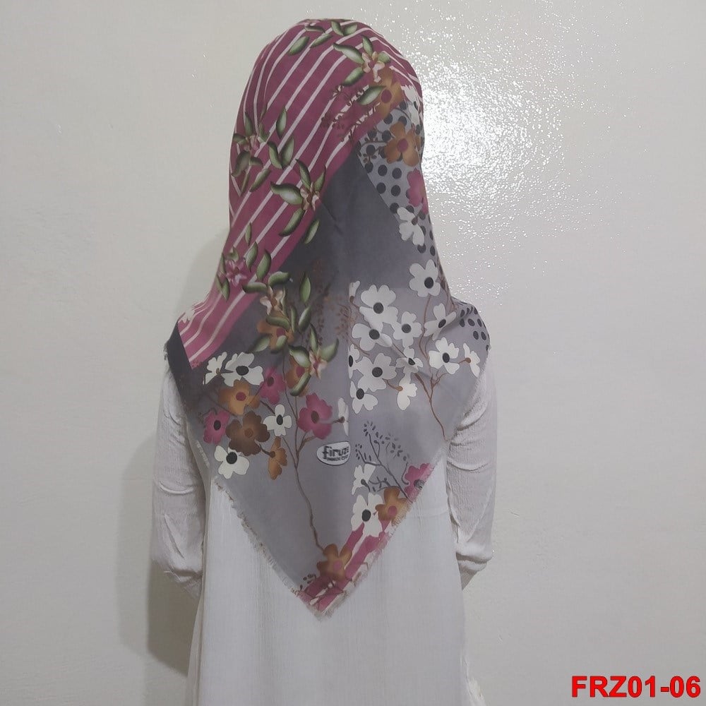 Firuze Flamlı Cotton Eşarp (frz01-06)