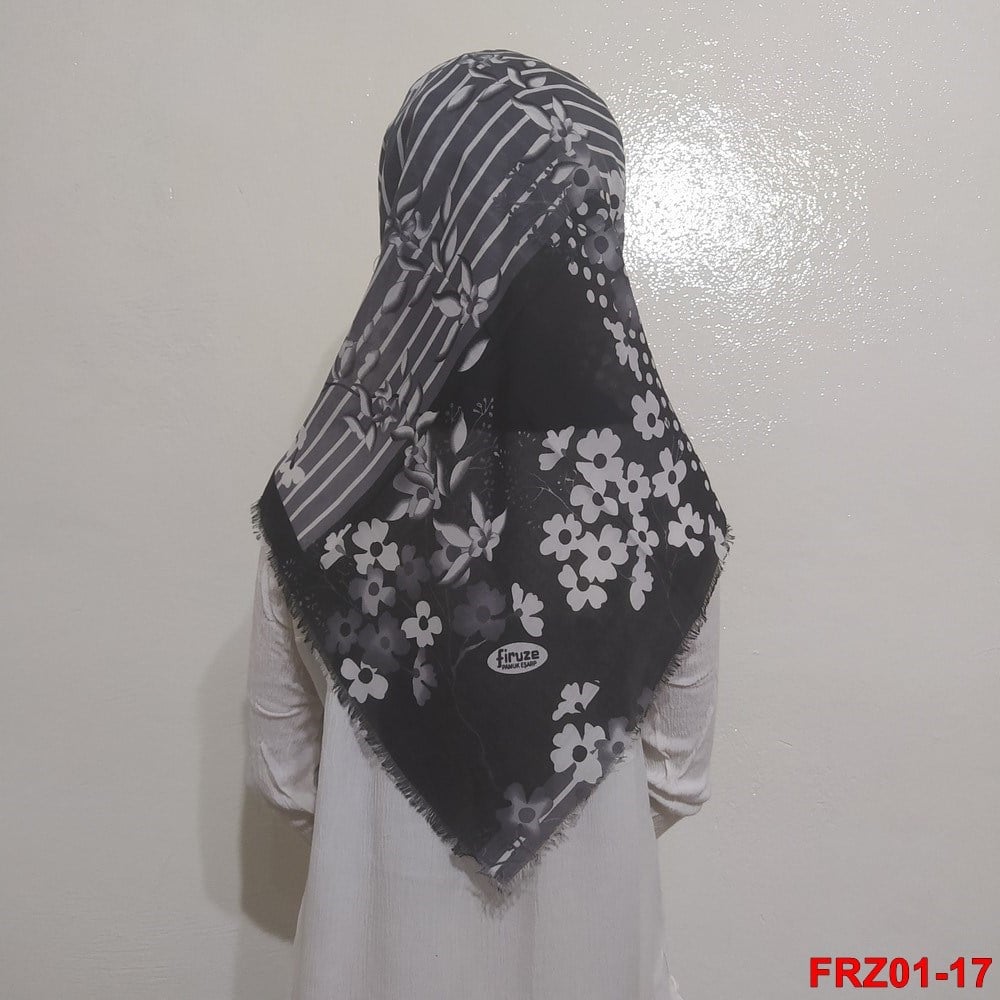 Firuze Flamlı Cotton Eşarp (frz01-17)