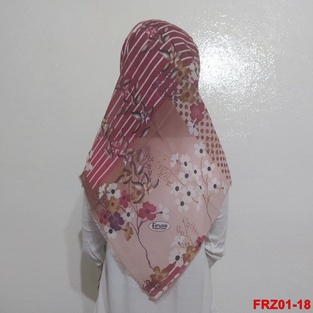 Firuze Flamlı Cotton Eşarp (frz01-18)
