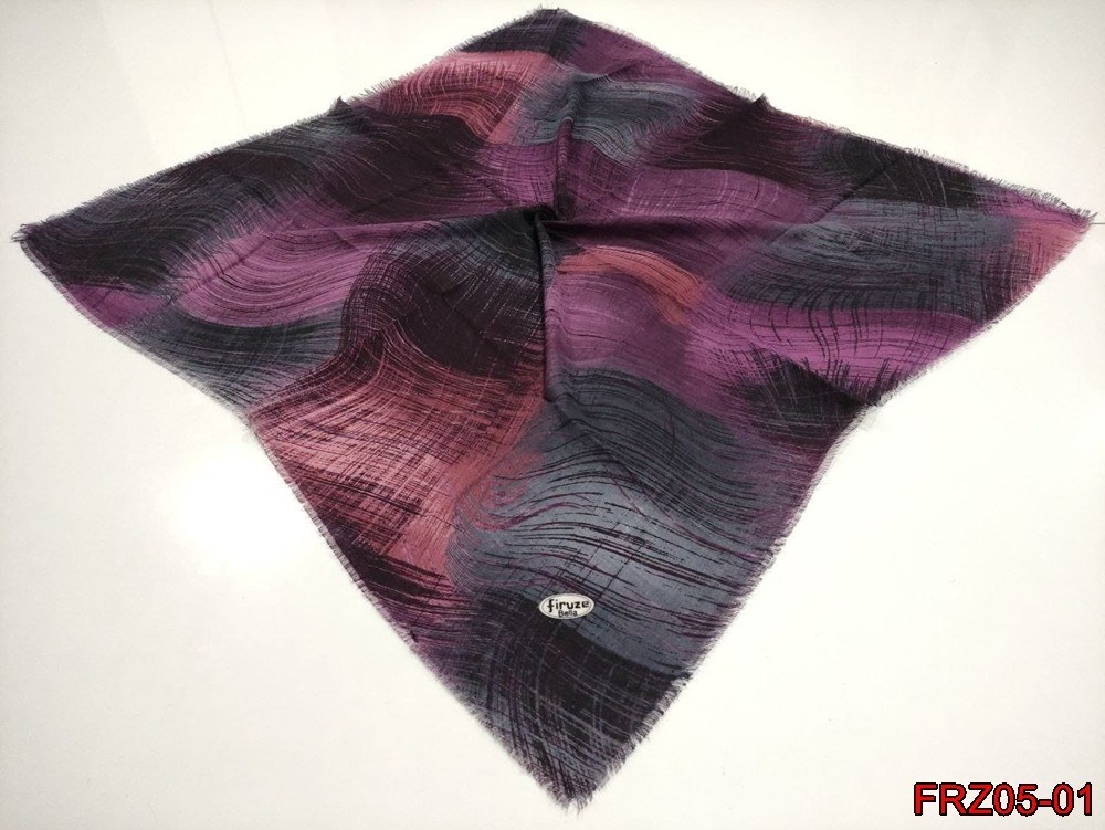 Firuze Flamlı Cotton Eşarp (frz05-01)