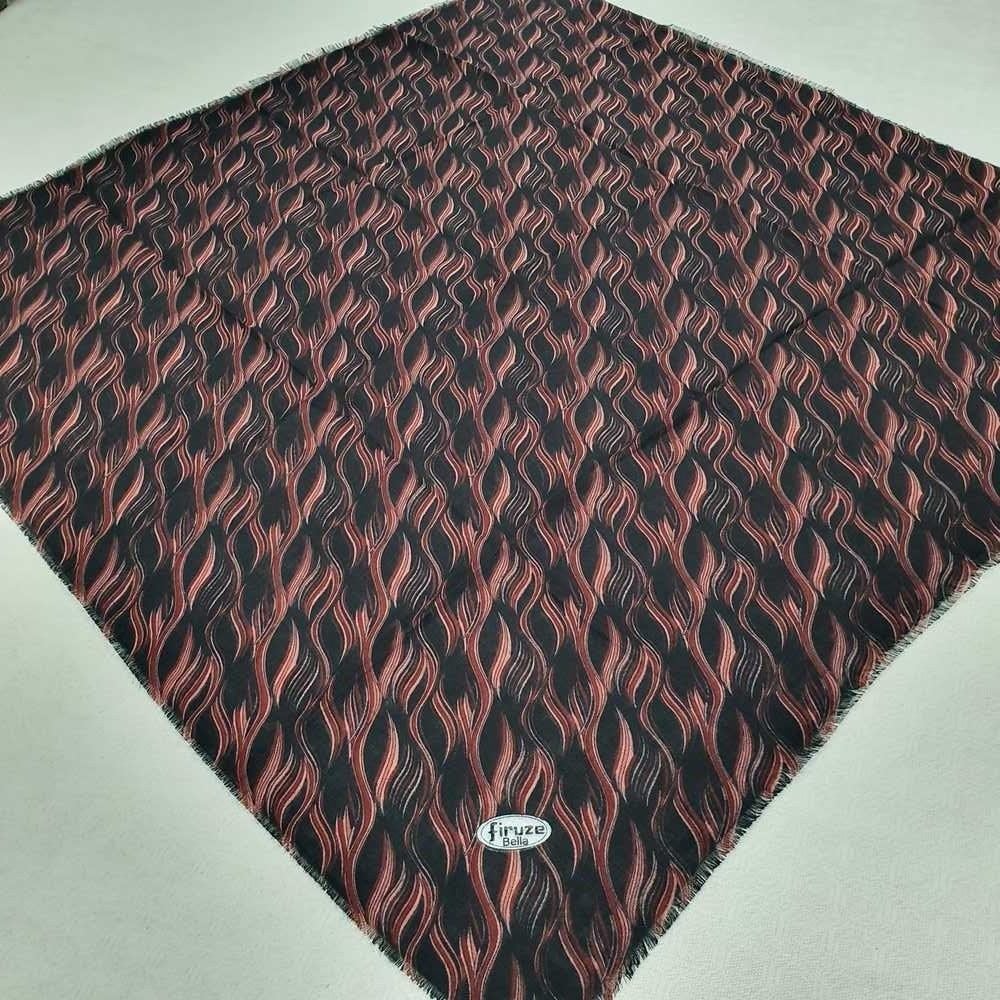 Firuze Flamlı Cotton Eşarp (frz06-07)