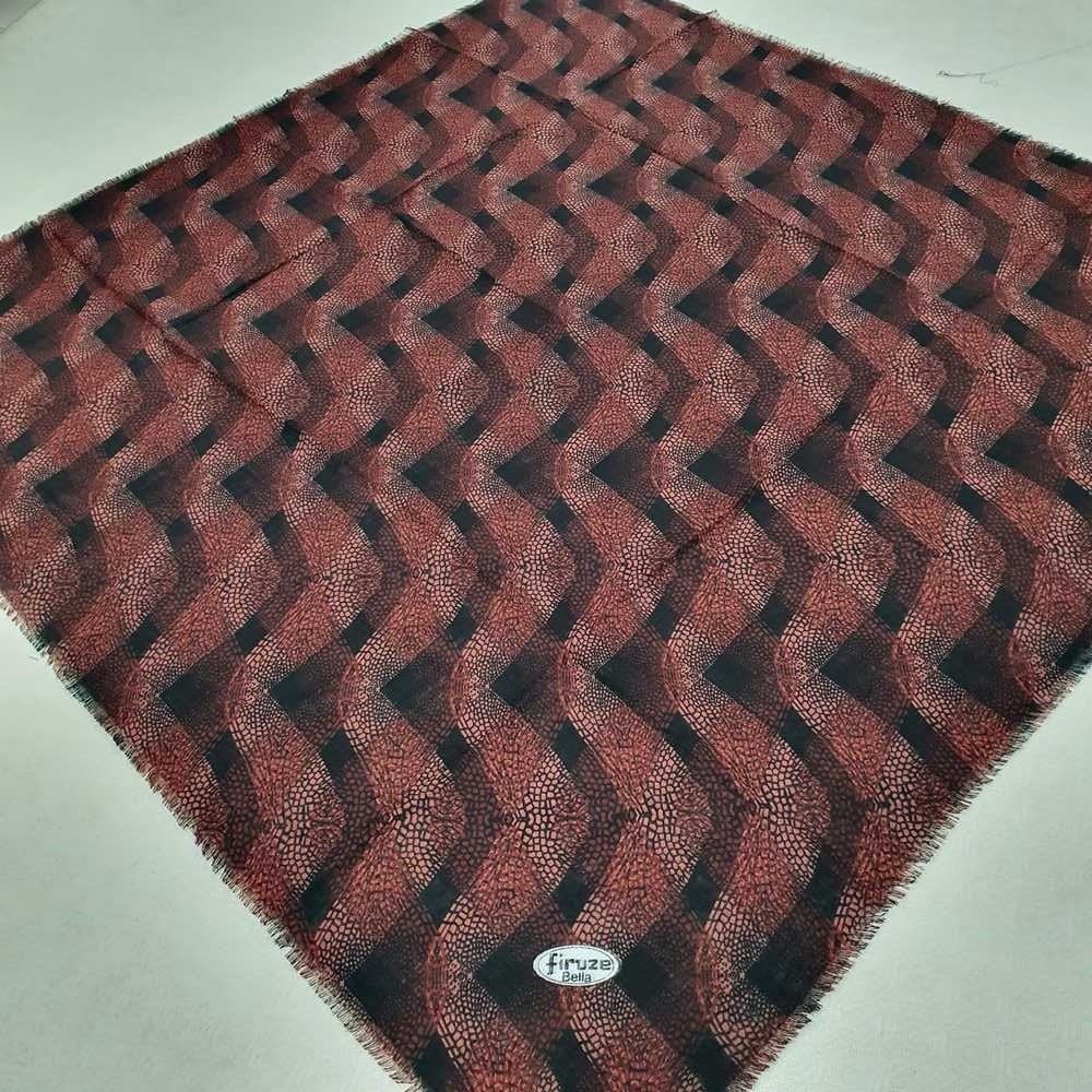 Firuze Flamlı Cotton Eşarp (frz07-12)