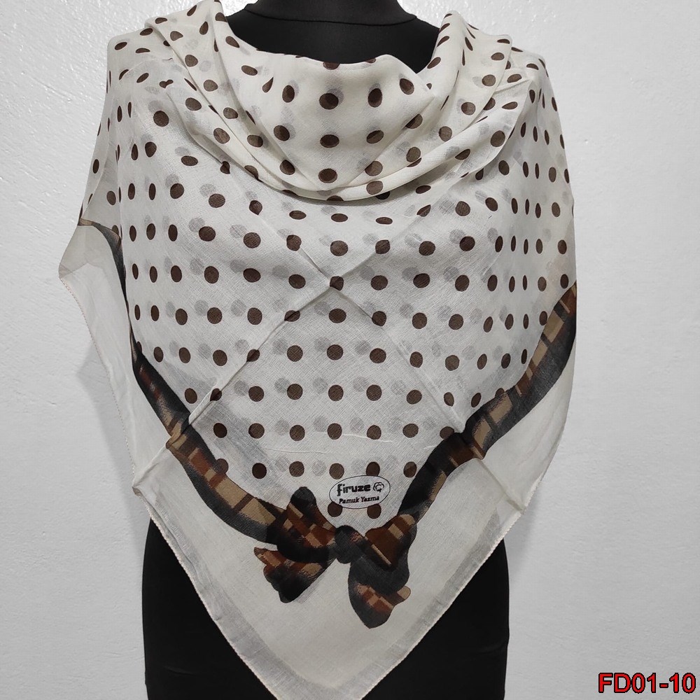 Firuze Kenarı Dikişli Yazma(FD01-10)