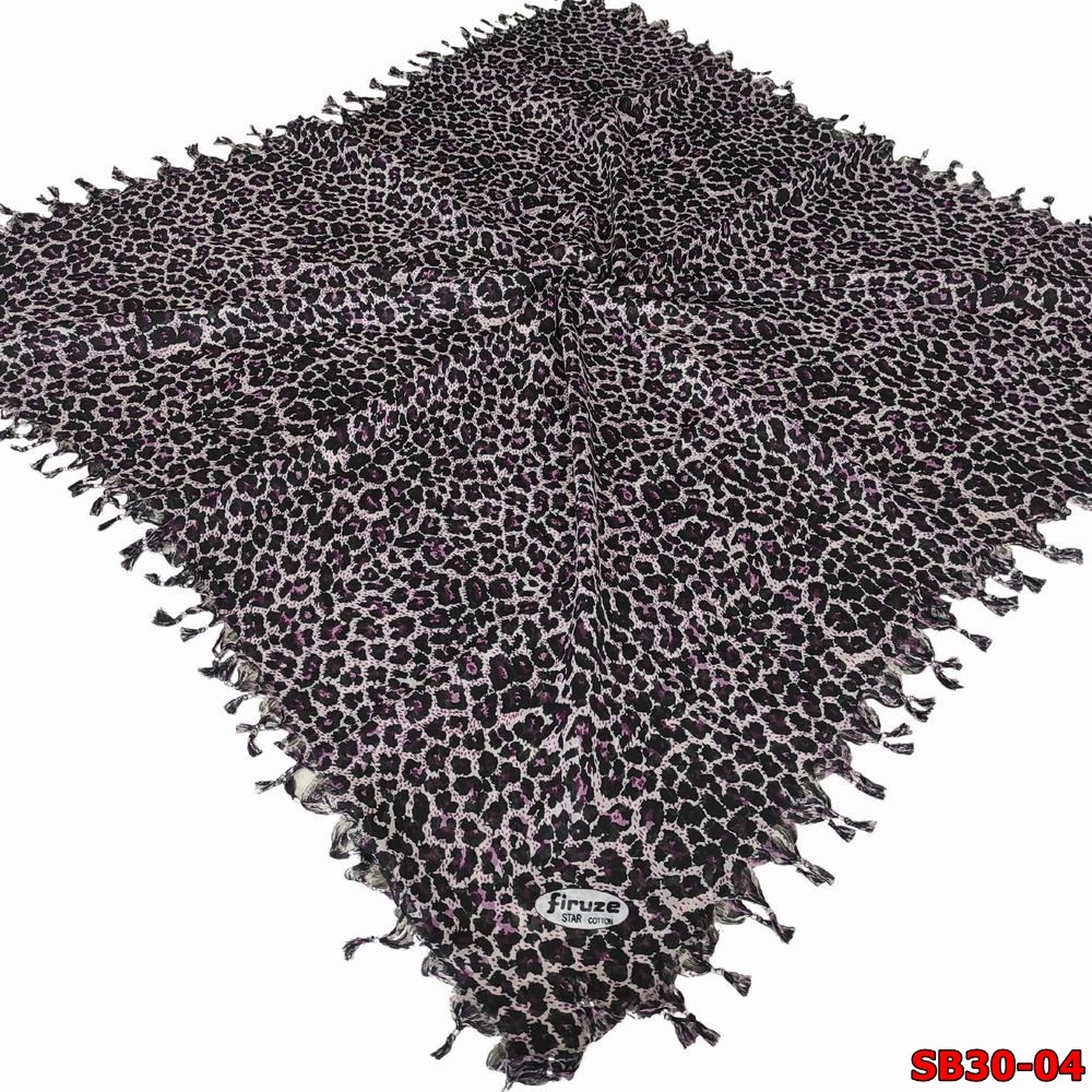 Firuze Sökme Boncuklu Cotton Eşarp(sb30-04)