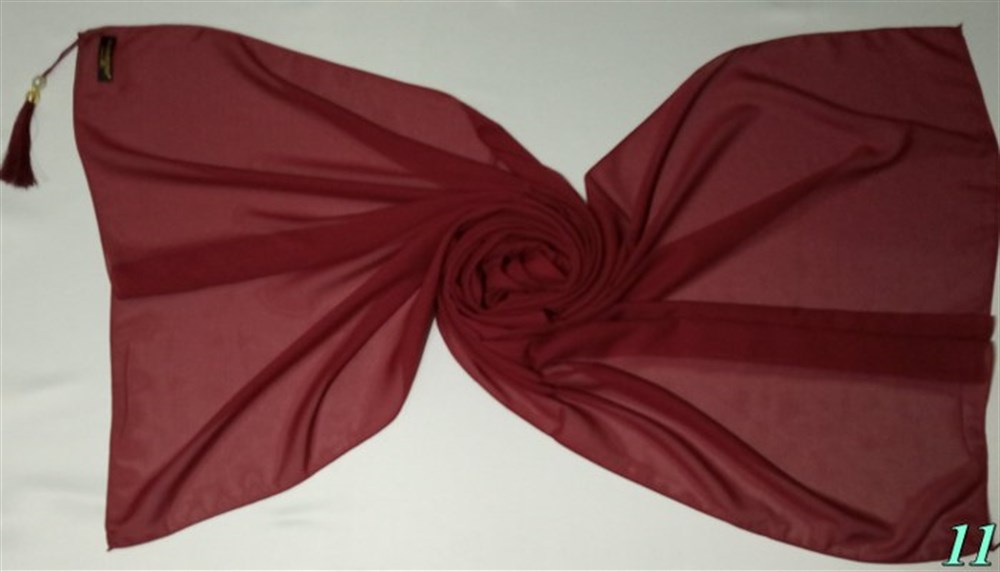 İmameli Şal Açık Bordo