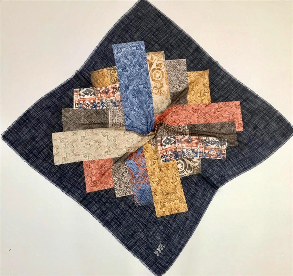 Kaşmir Flamlı Eşarp