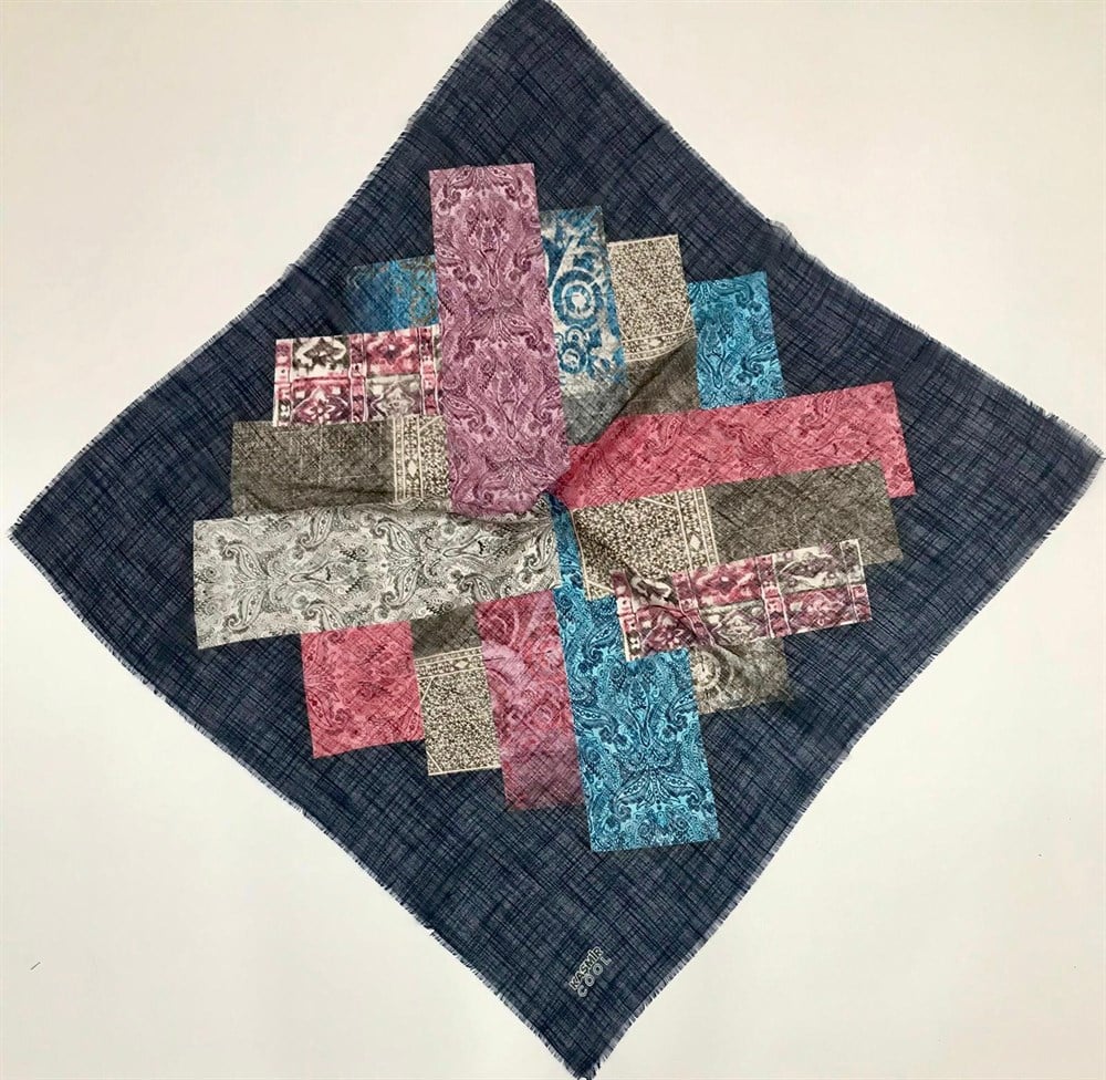 Kaşmir Flamlı Eşarp