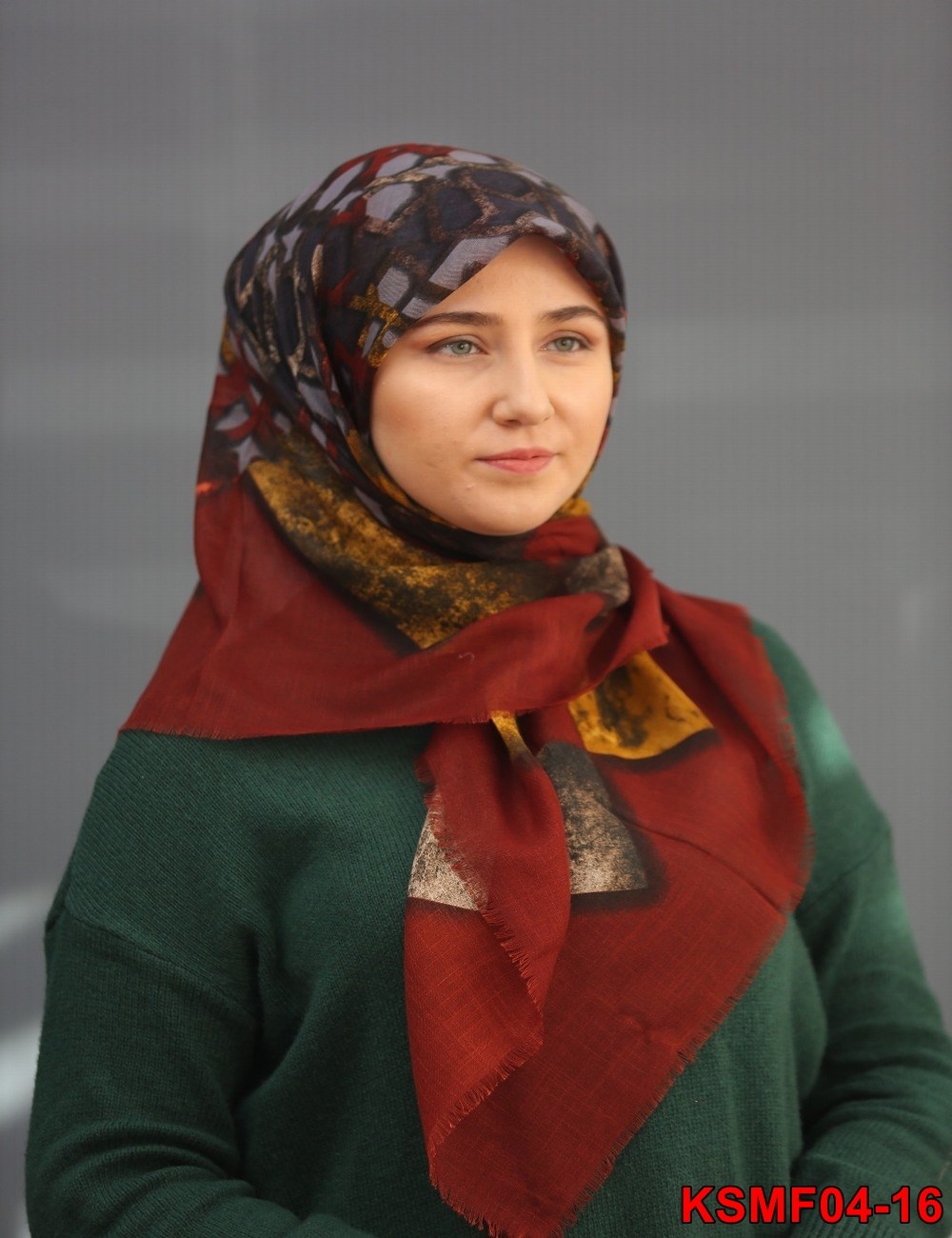 Kaşmir Flamlı Eşarp(04-16)
