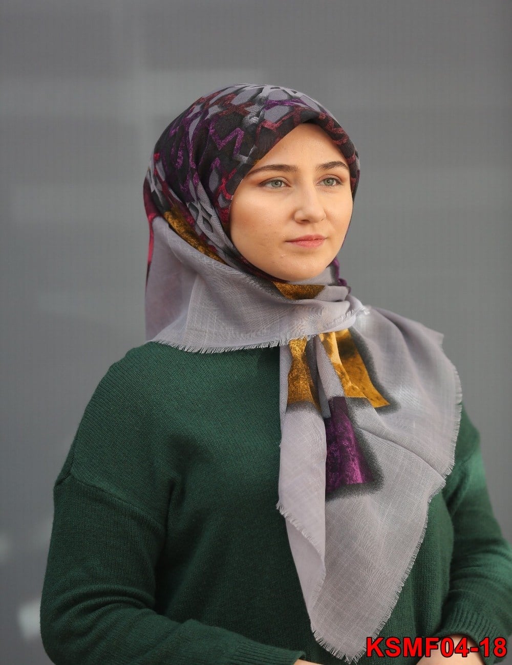 Kaşmir Flamlı Eşarp(04-18)