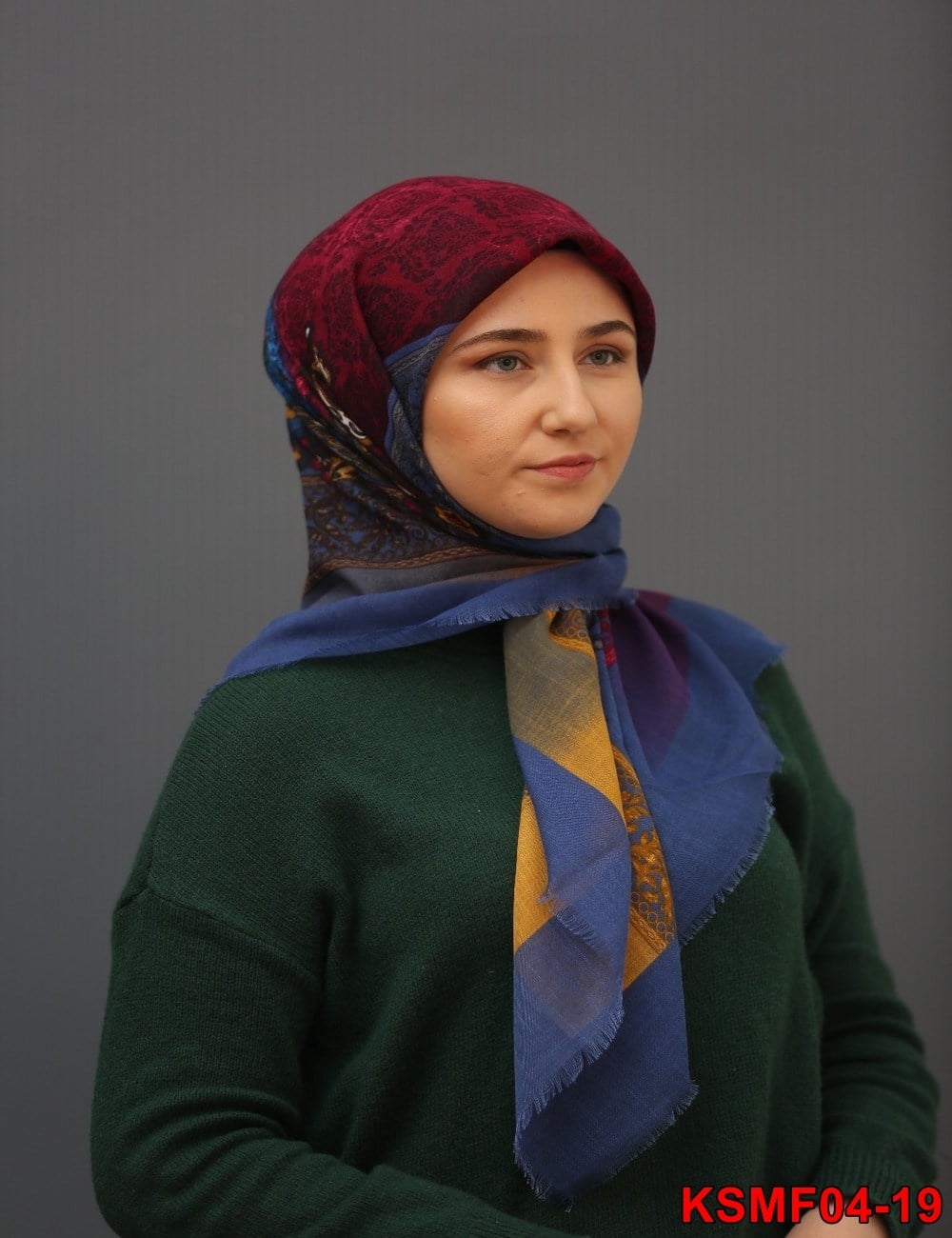 Kaşmir Flamlı Eşarp(04-19)