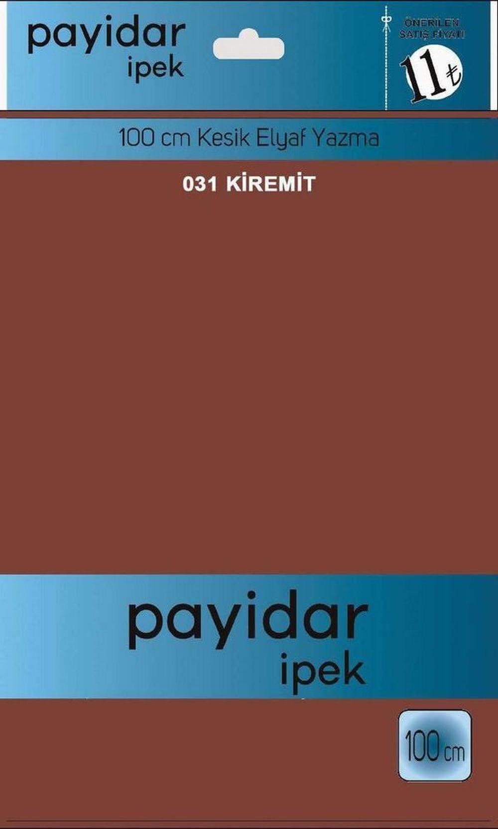 Payidar Düz Renk Poşetli Yazma(Kiremit)031