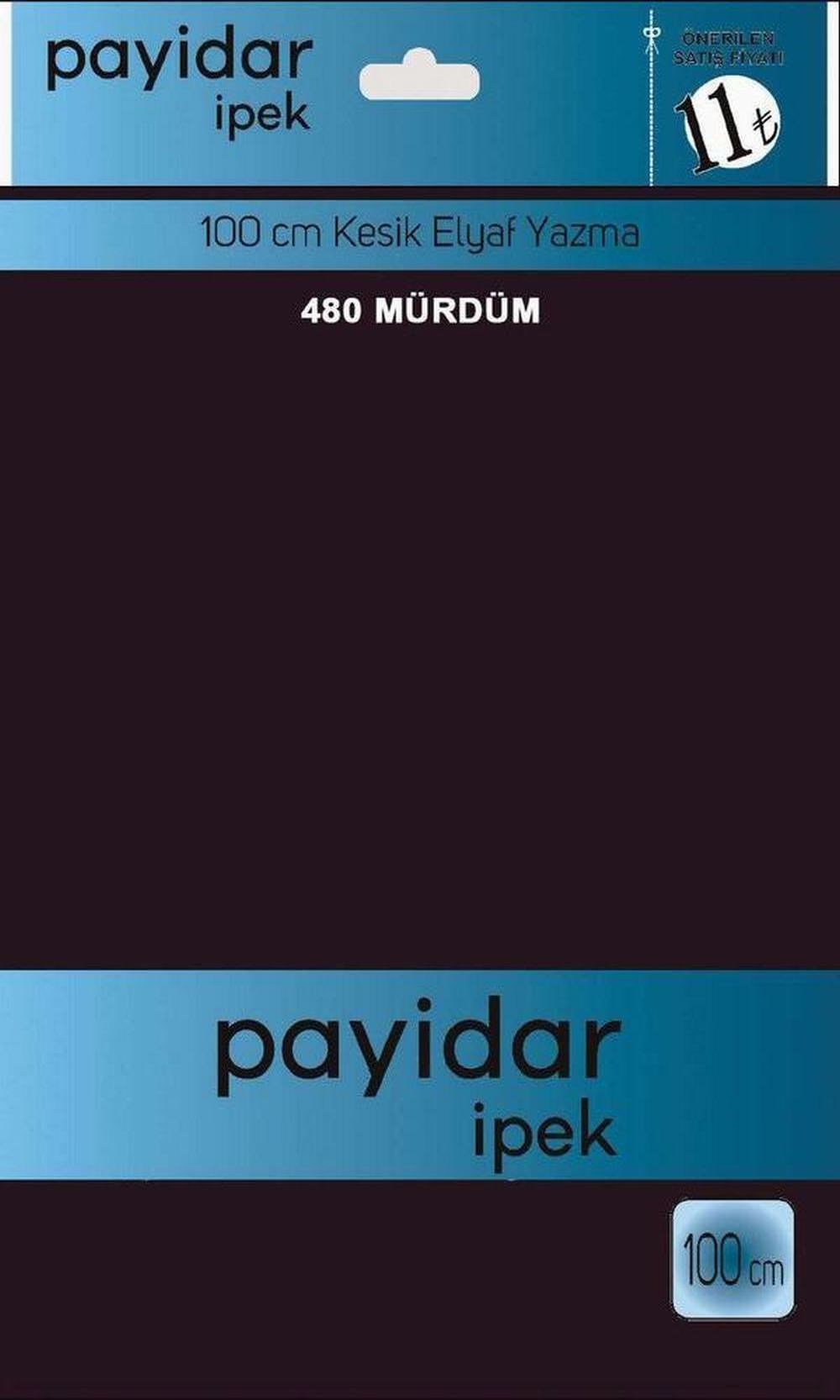 Payidar Düz Renk Poşetli Yazma(Mürdüm)480