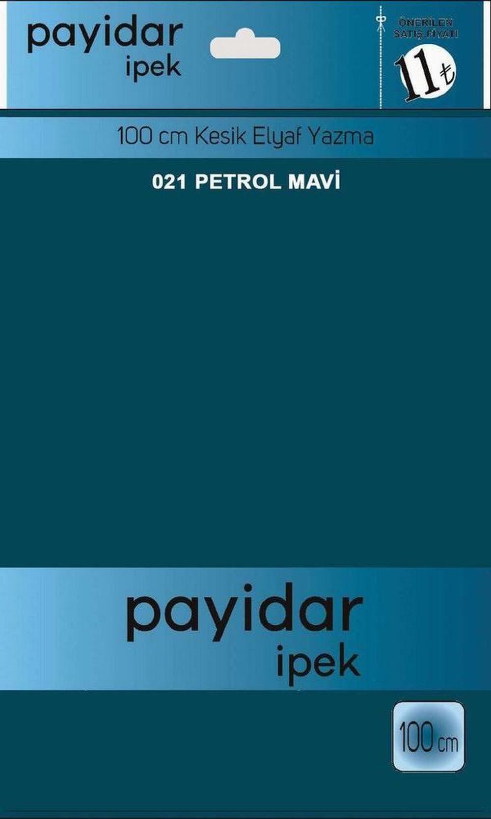 Payidar Düz Renk Poşetli Yazma(Petrol Mavi)021