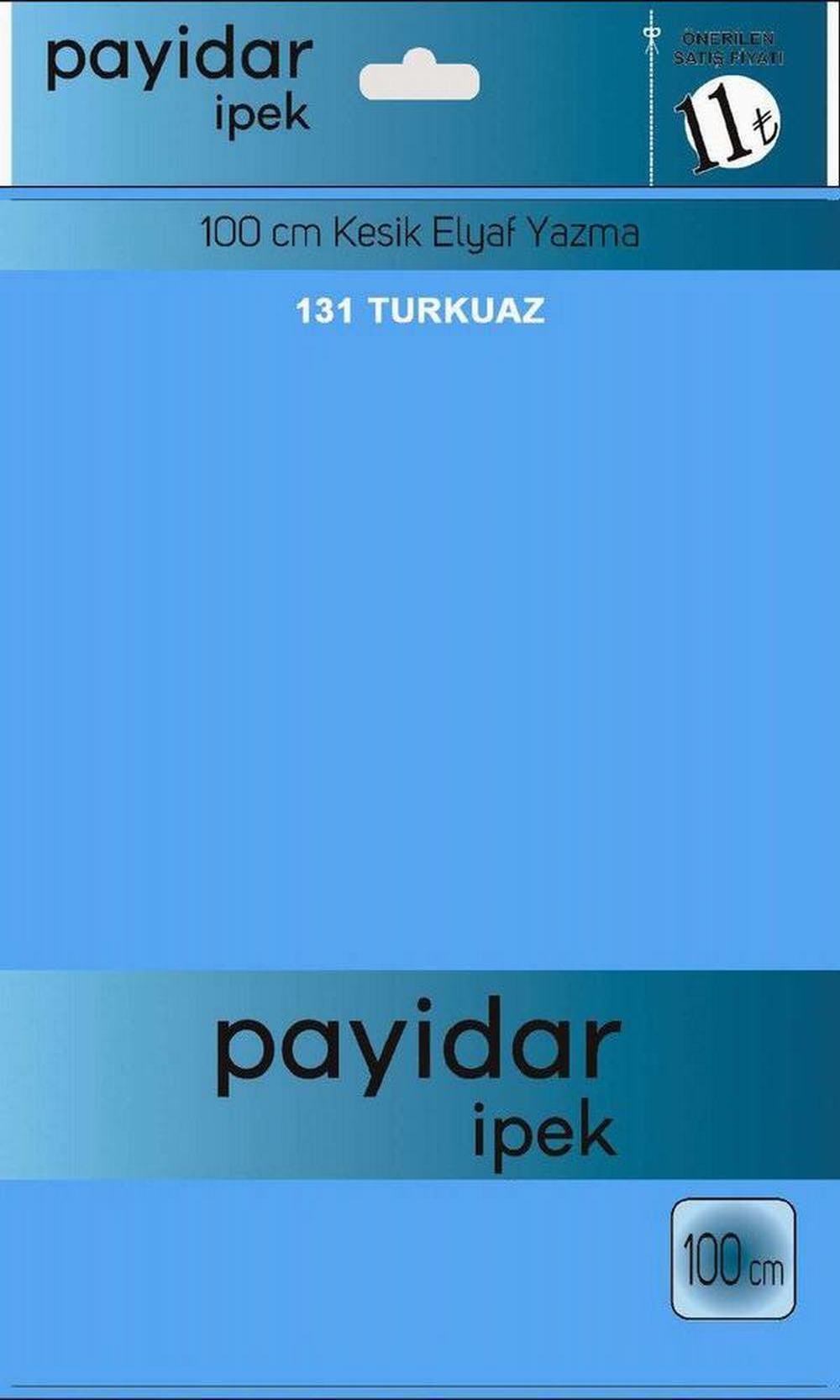 Payidar Düz Renk Poşetli Yazma(Turkuaz)131
