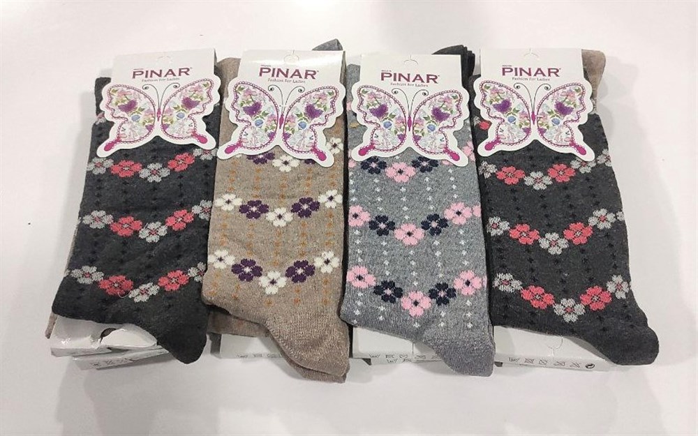 Pınar Kadın Soket Çorap 12'li Paket(KC01-07)