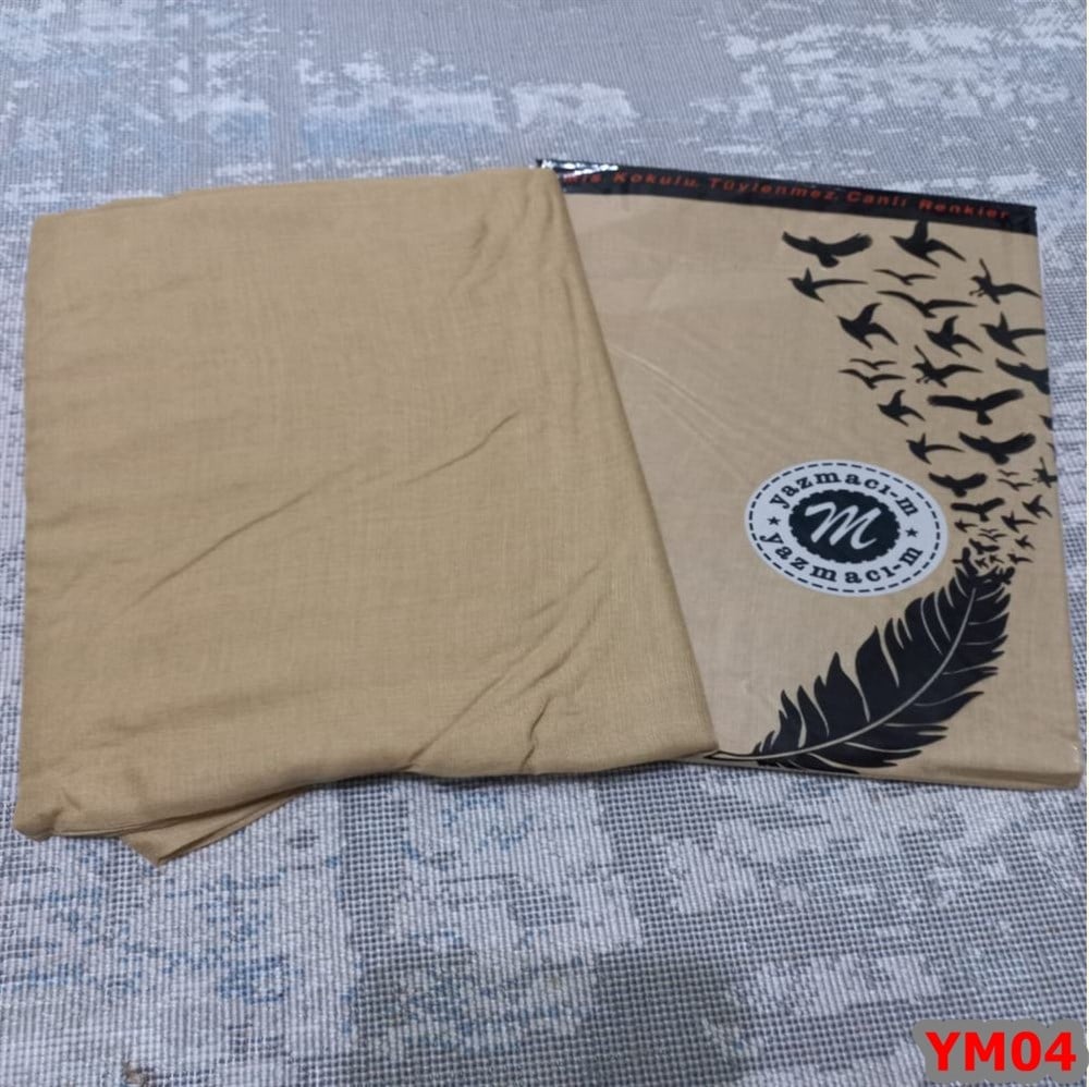 Yazmacım Düz Renk Poşetli Yazma(YM04)