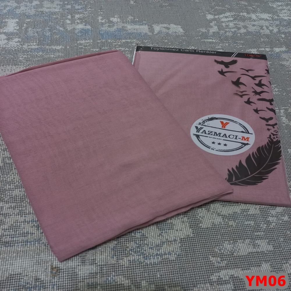 Yazmacım Düz Renk Poşetli Yazma(YM06)