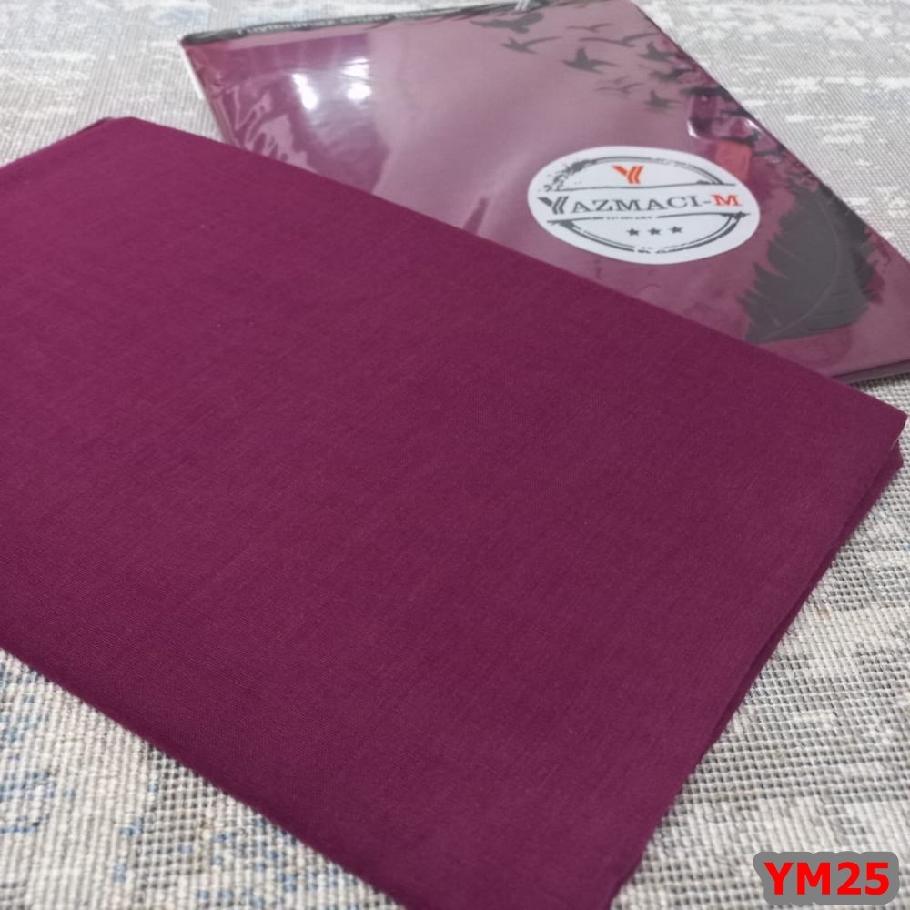 Yazmacım Düz Renk Poşetli Yazma(YM25)