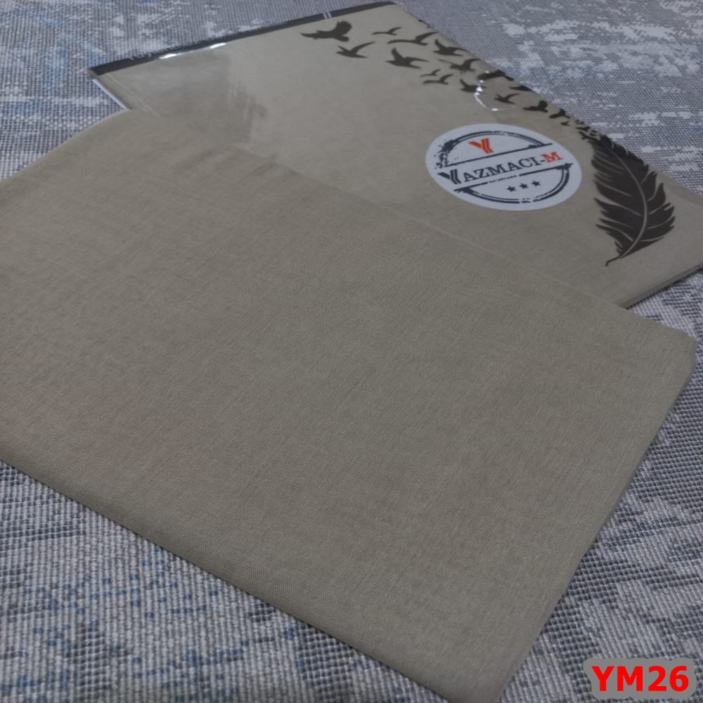 Yazmacım Düz Renk Poşetli Yazma(YM26)