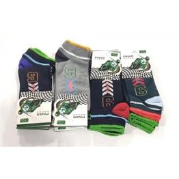 Erkek Çocuk Penye Patik Çorap 12li Paket (Yaş:7-8)