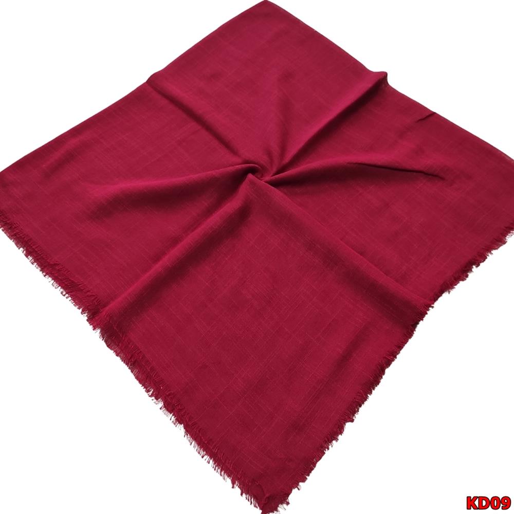  Kampanyalı Düz Renk  Flamlı  Eşarp(KD09)