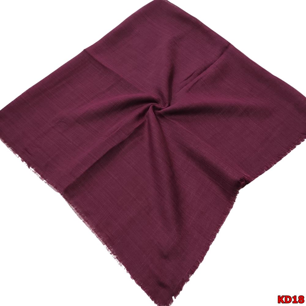  Kampanyalı Düz Renk Flamlı Eşarp(KD18)