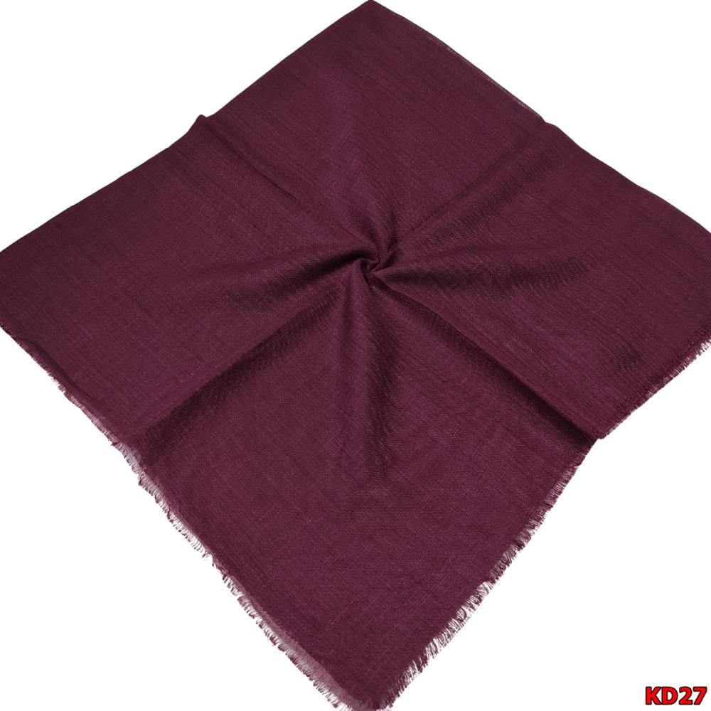  Kampanyalı Düz Renk Flamlı Eşarp(KD27)