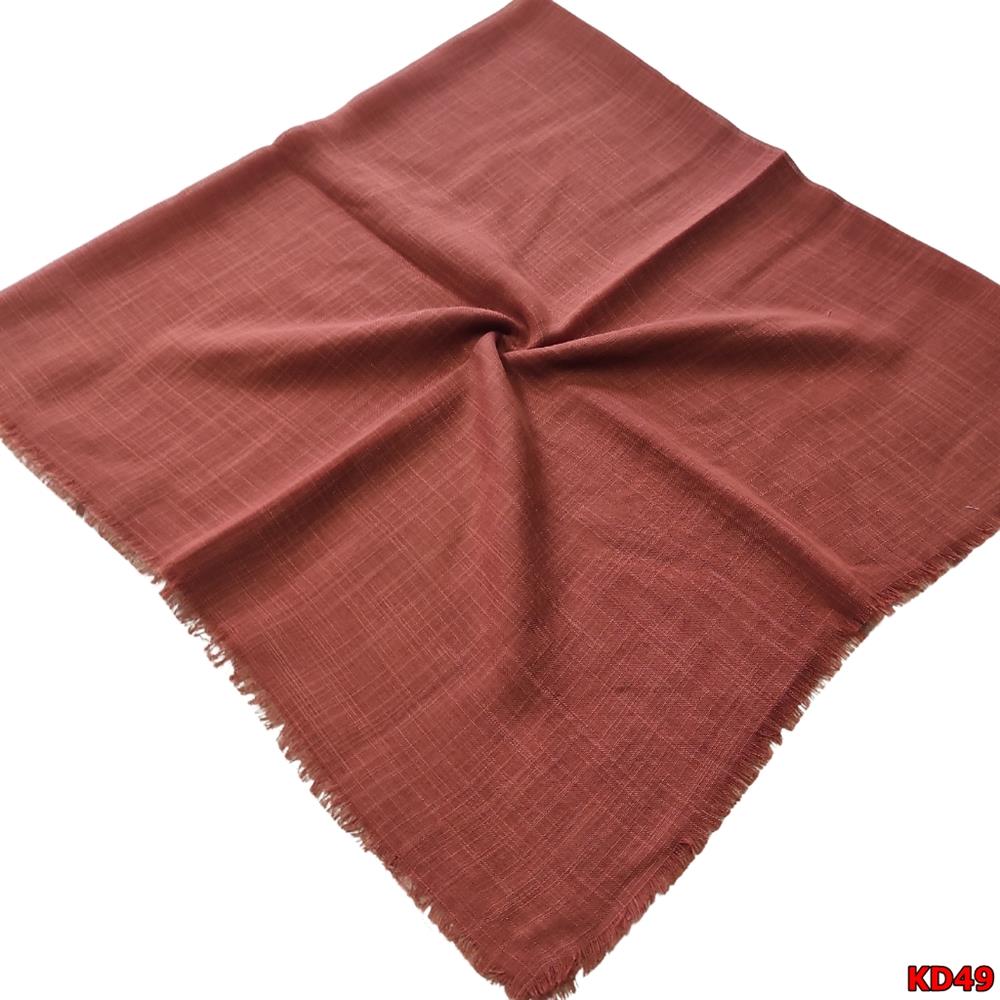  Kampanyalı Düz Renk Flamlı Eşarp(KD49)