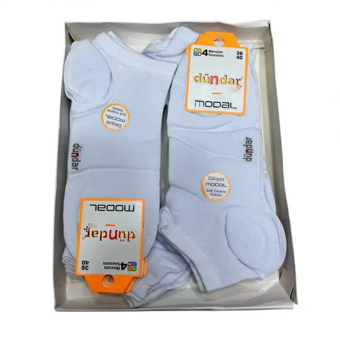 Dündar Erkek Dikişssiz Patik Çorap 12'li Paket (EÇ01-09)