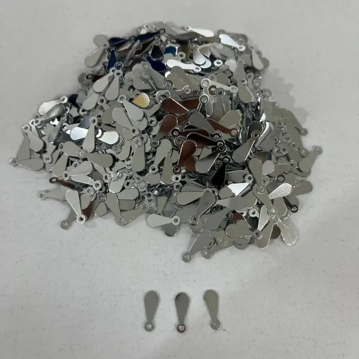 Pleksi Oya İşleme Pulu 50 gr. İnce Damla Gümüş (pul03-03)