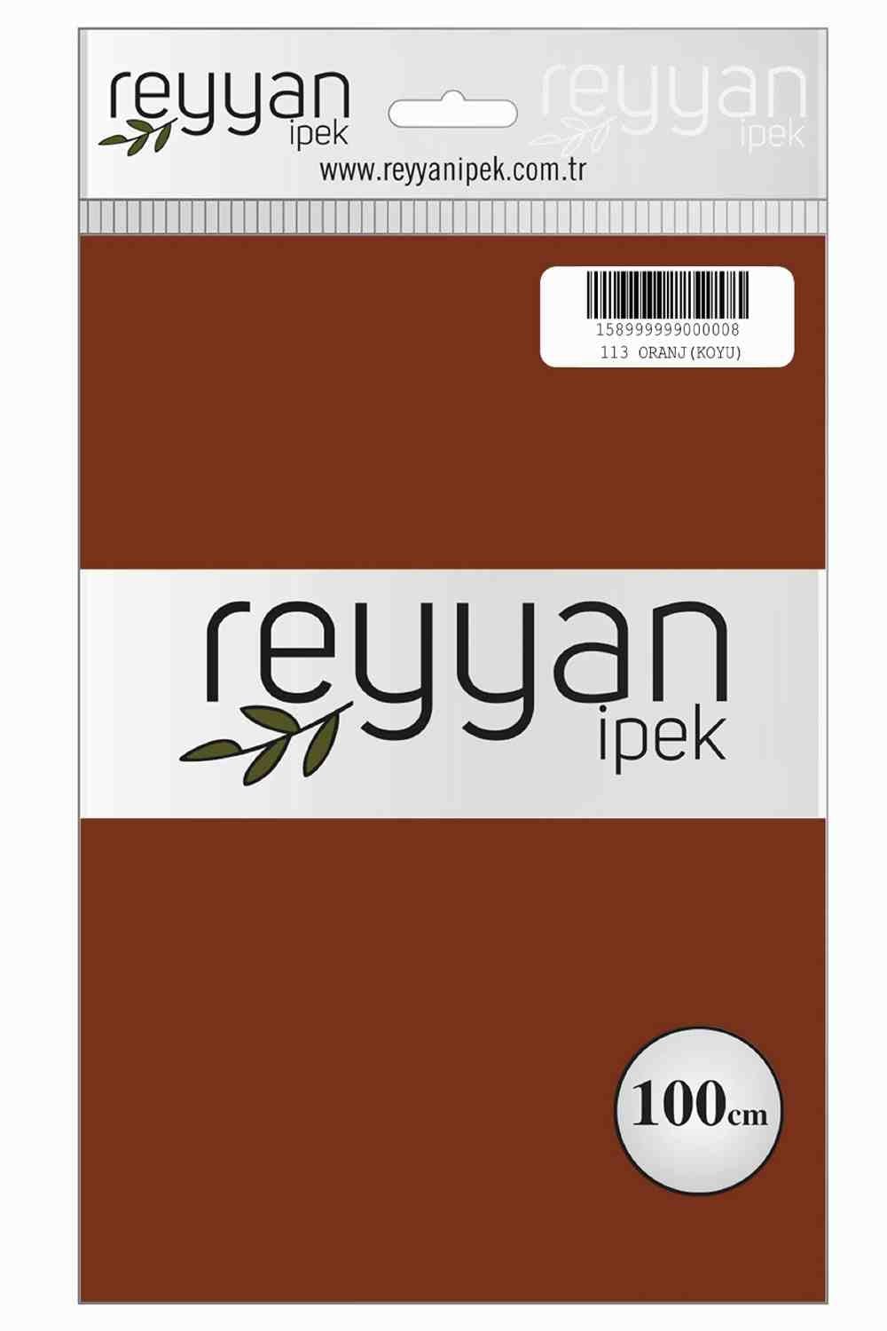 Reyyan Düz Renk Poşetli Yazma (Oranj(Koyu))