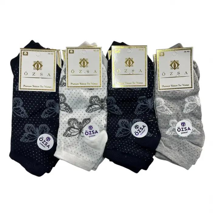 Özsa Kadın Patik Çorap 12'li Paket(KÇ01-04)