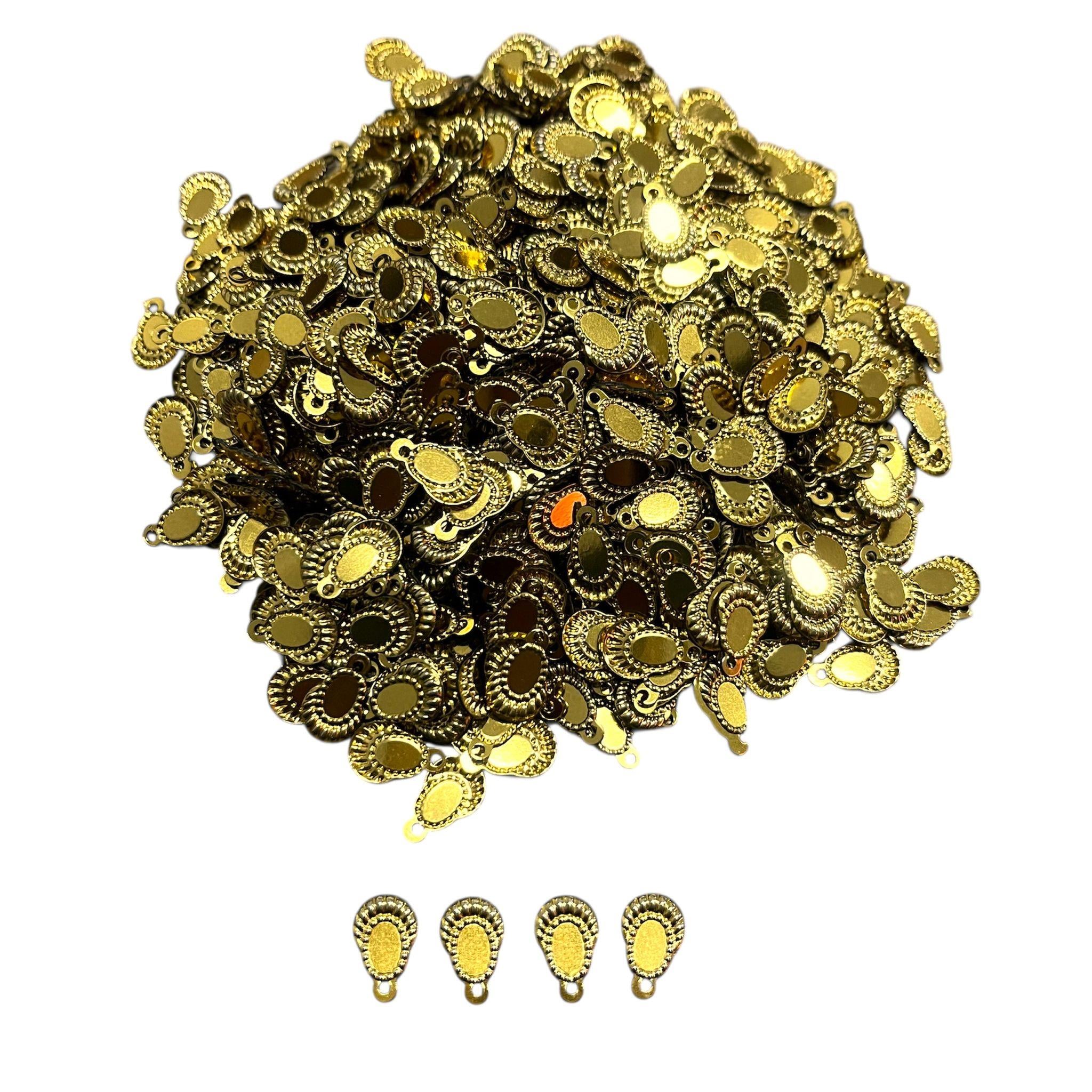 Pleksi Oya İşleme Pulu Hürrem Küpe Pul 50 gr. Gold (pul06-25)
