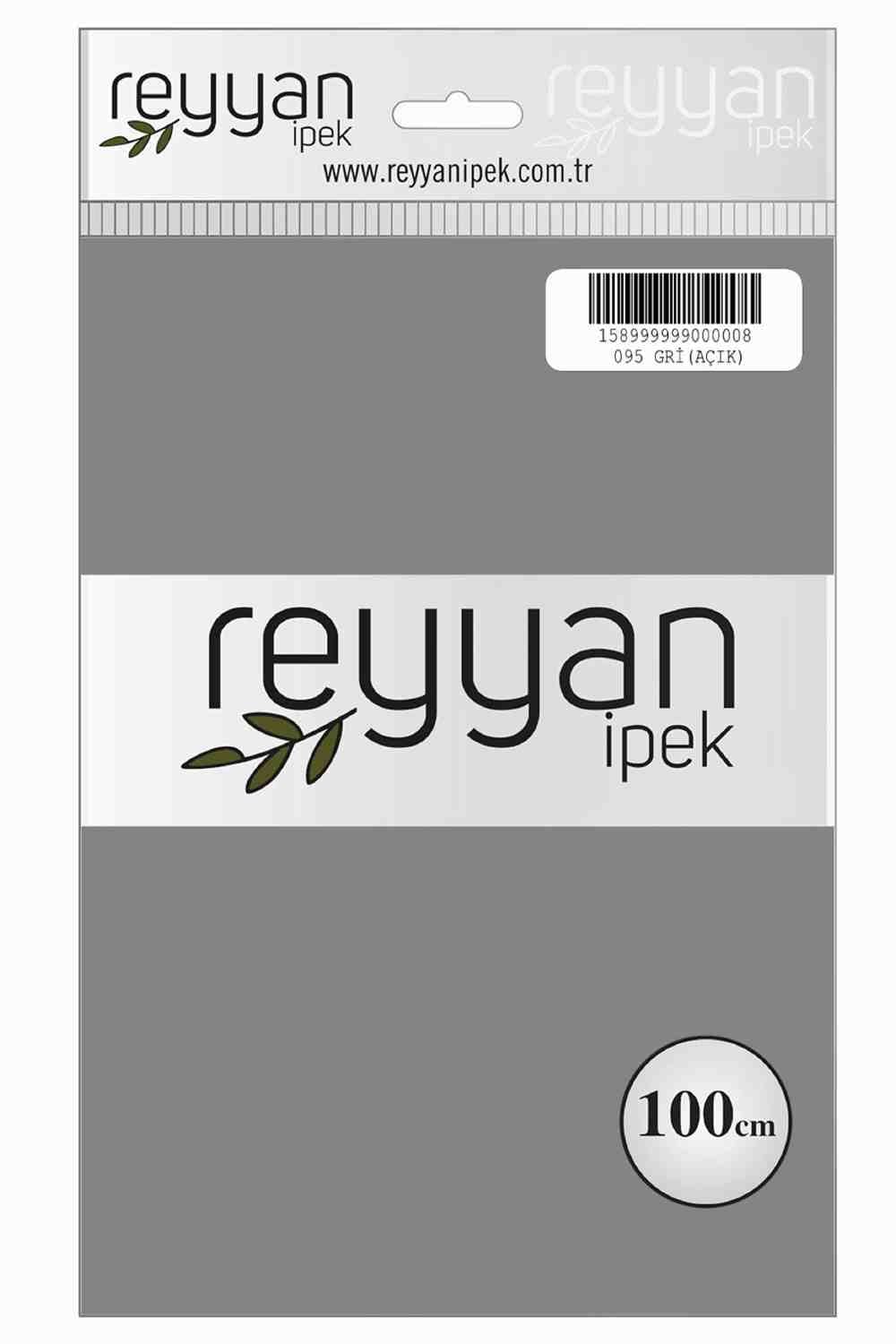 Reyyan Düz Renk Poşetli Yazma (Gri Açık)
