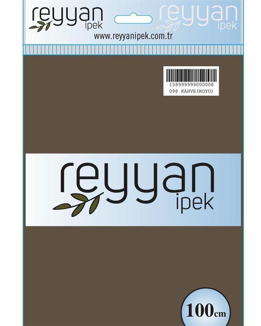 Reyyan Düz Renk Poşetli Yazma (Kahve Koyu)