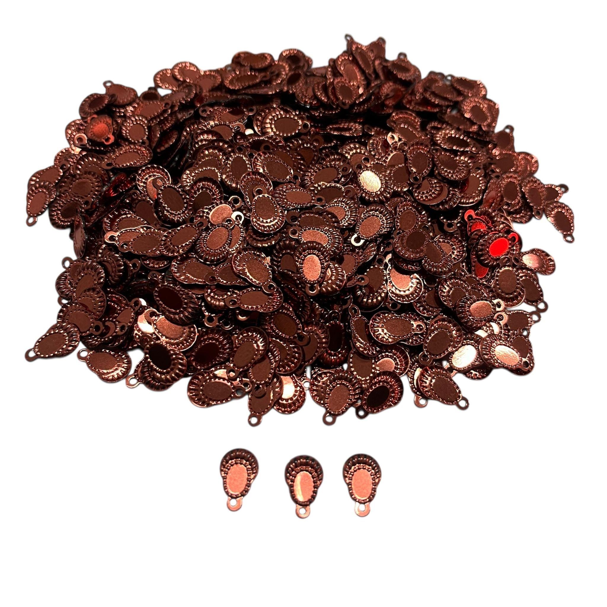 Pleksi Oya İşleme Pulu Hürrem Küpe Pul 50 gr. Kiremit (pul06-07)