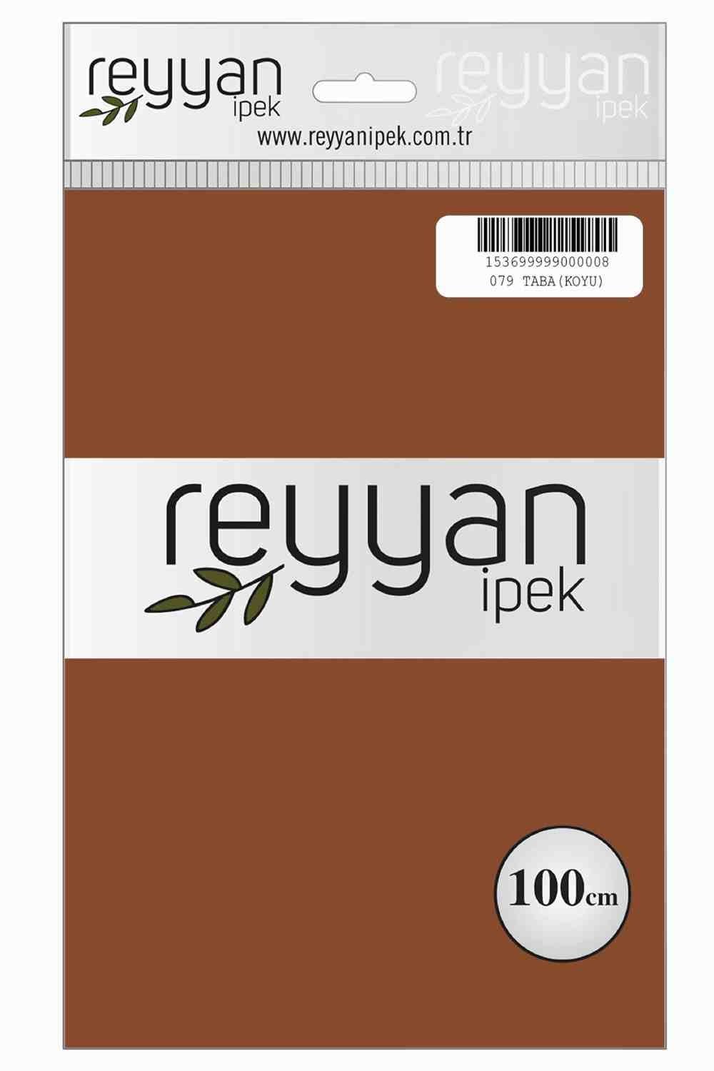 Reyyan Düz Renk Poşetli Yazma (Taba Koyu)